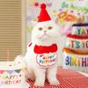 Pet Ins Wind Birthday Saliva Towel Cat Bib Scarf Dog Cat Hat