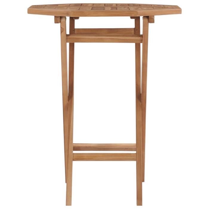 VidaXL Folding Garden Table 60x60x75 Cm Solid Teak Wood