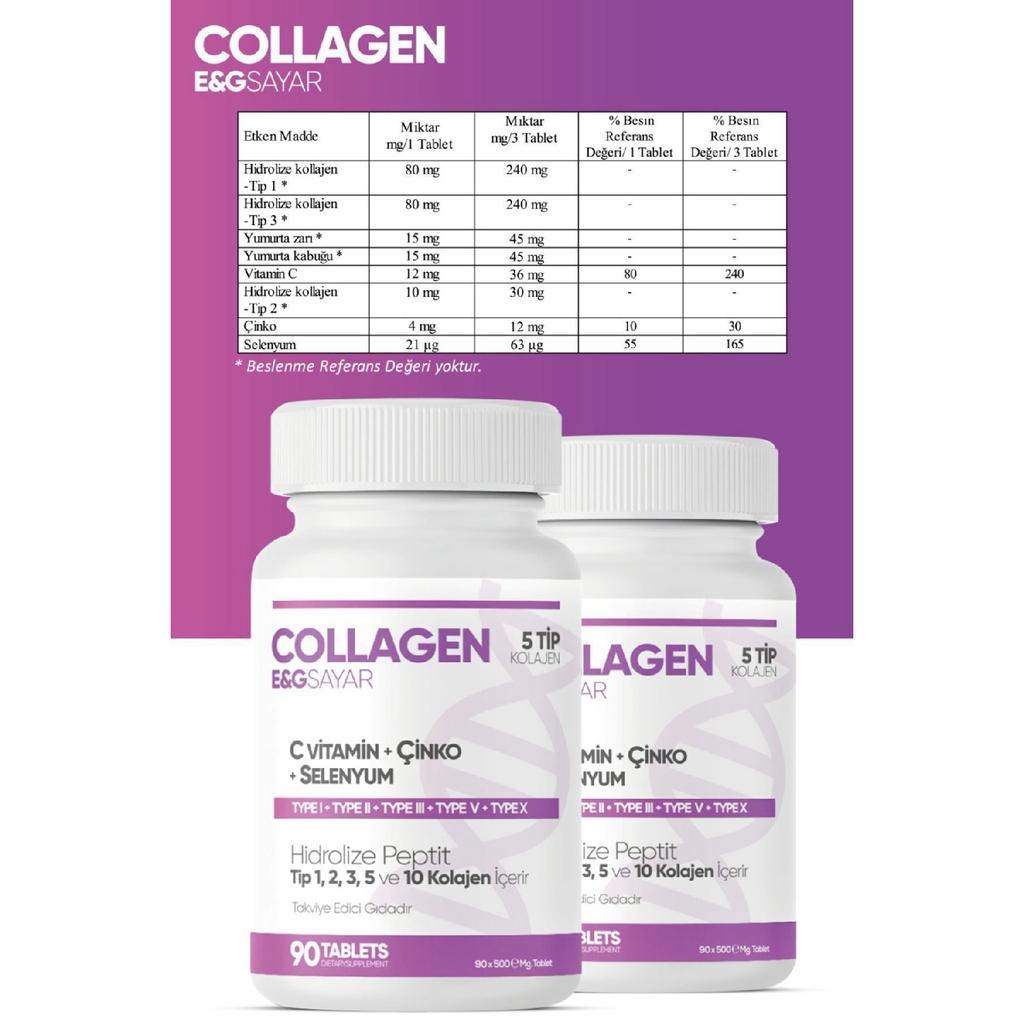 5 Types Of Collagen (hydrilized Peptide) 2 Months