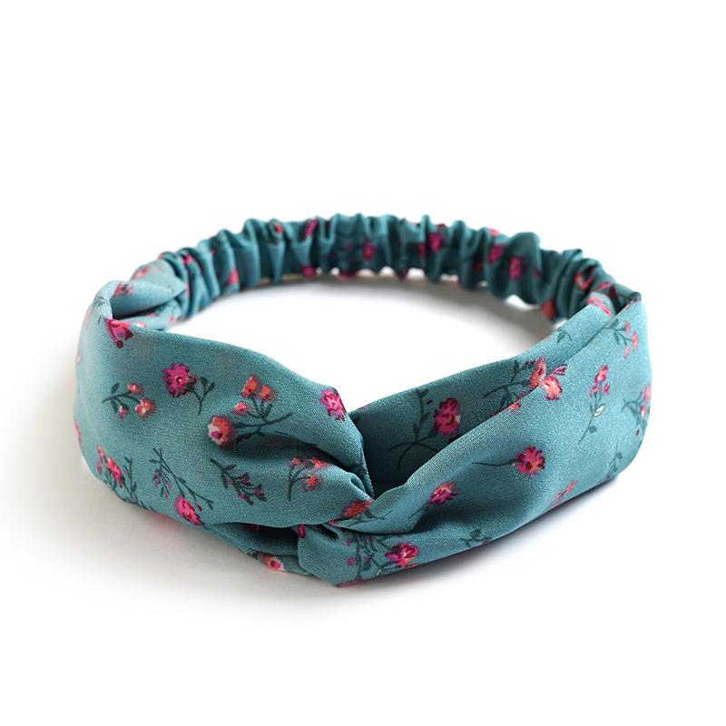 Fashion Women Girls Summer Bohemian Hair Bands Print Headbands Vintage Cross Turban Bandage Bandanas HairBands Hair Accessories