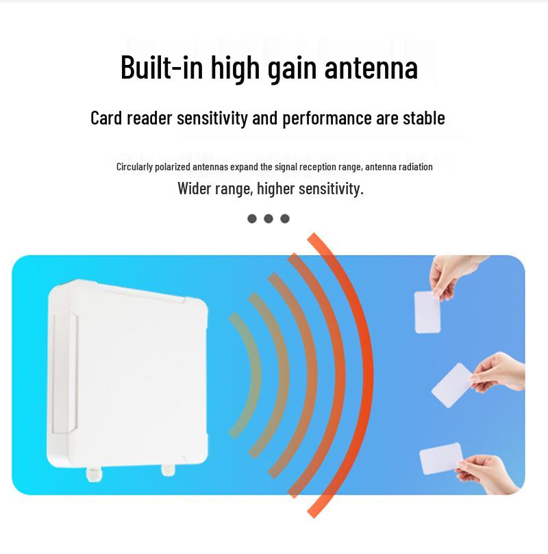 UHF RFID Card Reader/Writer: Non-Contact Access Control with Integrated Antenna