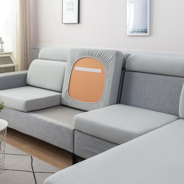 Top Quality Soft Solid Color Sofa Cover Cushion Seat Cover High Elastic No Pilling Fit All Modular Sofa Anti Scratch From Pets
