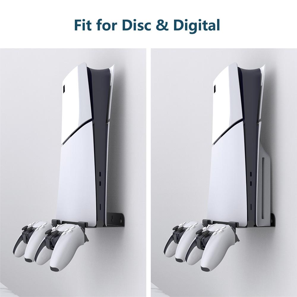 Metal Wall Mount Stand Holder Rack For PS5 Slim (Disc & Digital)