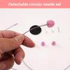 9 Pairs of Interchangeable Circular Knitting Needle Set for Knitting Sweater Sock, Aluminum Circular Knitting Needle Set