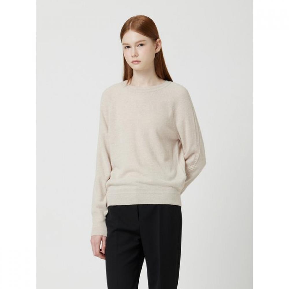 Cc Collect. Round Neck Basic Pullover C254ksk032 beige/FREE