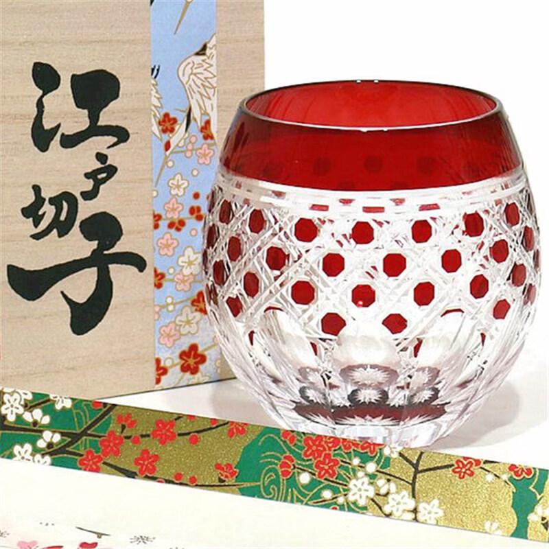 Handmade Japanese Edo Kiriko Crystal Whiskey Glass