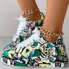 Women's Winter Furry Slip-Resistant Platform Sneakers/Boots - Thick Platform Height Increase