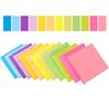 1set/6PCS Self-Stick Pads Bright Colors Sticky Note Sticky Notes Recyclable Easy To Post for Home Office Notebook