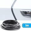 5M Universal Car Door Edge Seal Strip Exterior Cover Carbon Fiber Accessories