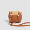 New Fashion Contrasting Colors Retro Texture Mini Commuter Street Portable Design Simple and Versatile Daily Compact
