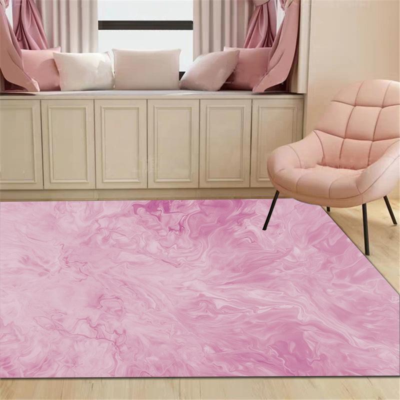 Abstrakter Geometrischer Marmor-Druckteppich Heimdekoration Wohnzimmerteppich Rutschfeste Badezimmer-, Küchen-, Schlafzimmer-Bodenmatte Flur Fußmatte