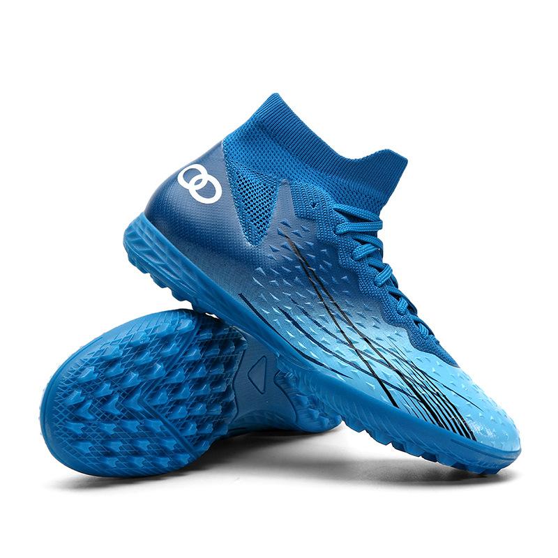 High-top football shoes adult male and female long nails artificial grass adolescent primary and secondary school students children nail breaking t