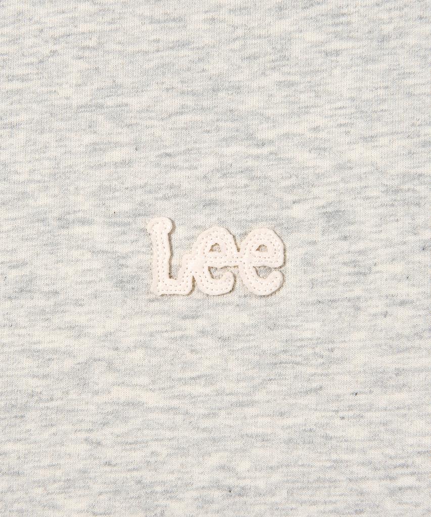 LEE Felt Twitch Logo Short Sleeve Sweatshirt Oatmeal