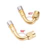 Qicarkey 2 Pcs Motorcycle 90° L Shape Air Valve Motorcycle Extension Tube Air Pump for Motorcycles Small Wheel Car