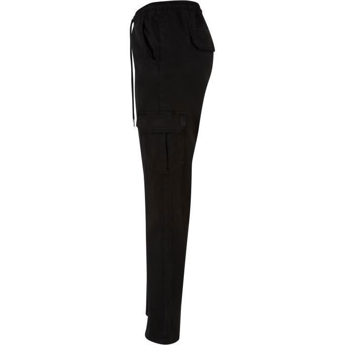 Pantalon Cargo Femme - Urban Classics - Twill - Taille Haute - Noir - Confortable Et Tendance