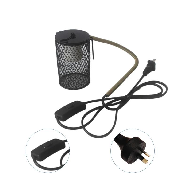 Pet Parrot Ceramic Heating Lamp Cage Turtle Lizard Reptiles Warm Lamp Anti-Bite Anti-Scalding Insulation Lamp US/EU/UK/AU Plug