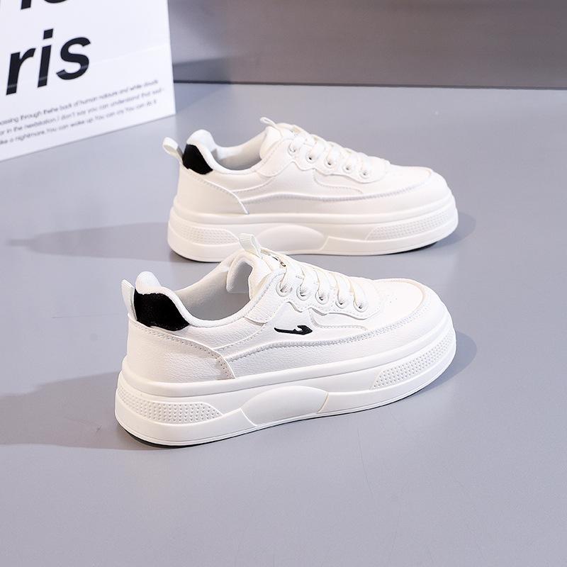 New Breathable Little White Shoes 2025 Spring and Autumn Height Increase Thin Sole Casual Korean Version College Style Board Shoes Women HY-312