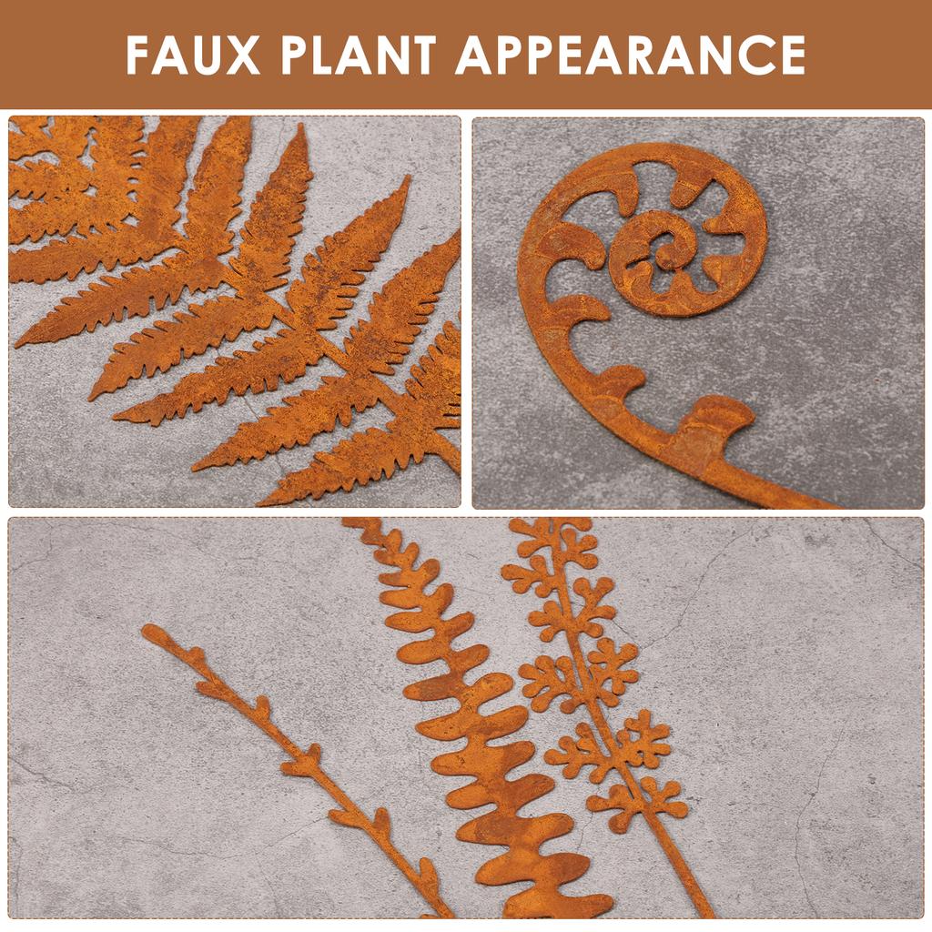 5 Stück Metall Garten Dekorativ Außen Vintage Stil Gartenstecker für Hofkunst Rasen Veranda Gehweg Dekorationen Zubehör