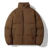  Men's Loose Casual Cotton Jacket Solid Color Short     Winter Warm Coat