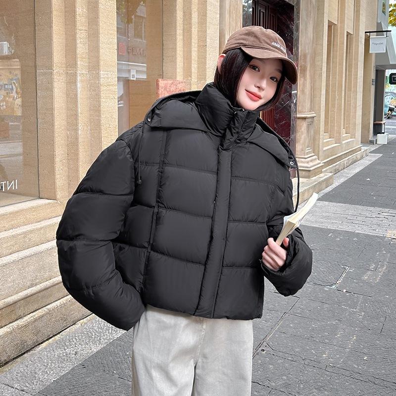 New bread clothes women's short winter new hooded thickened loose bread clothes cotton jacket