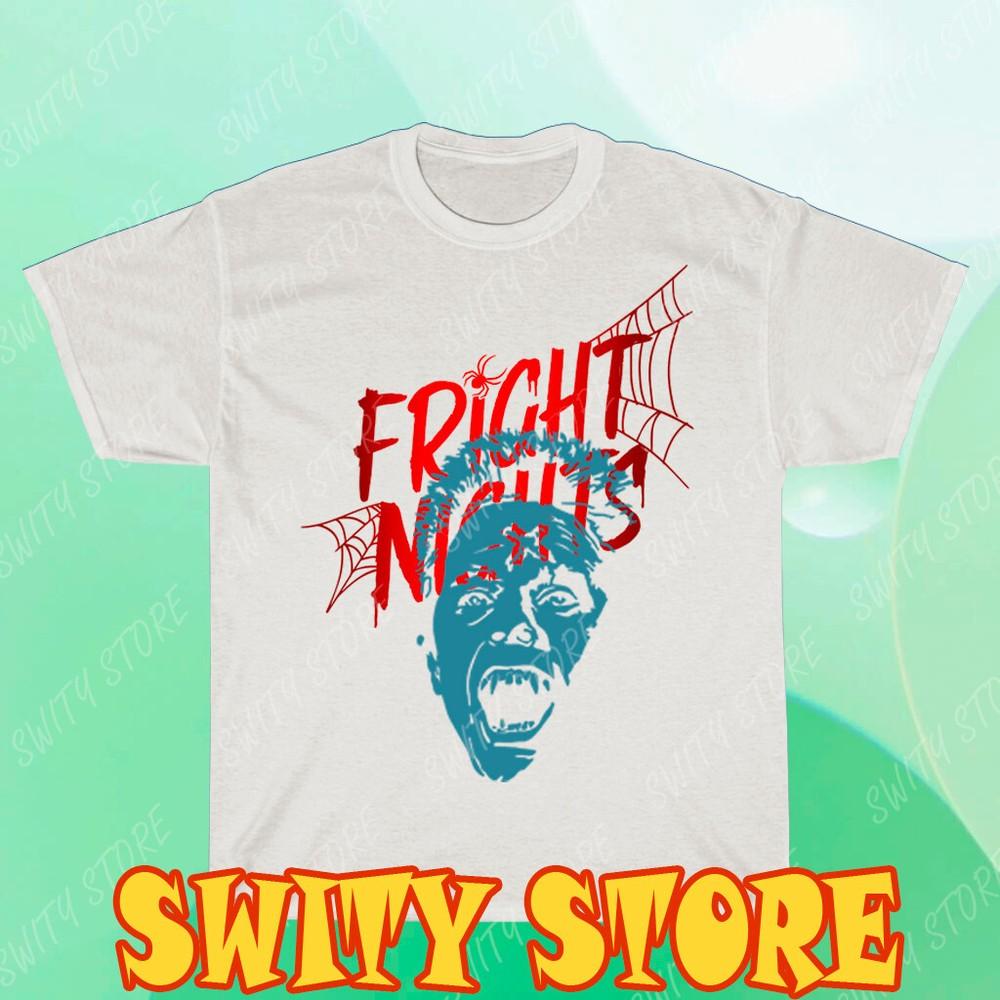 

Fright Night Movie Logo Men s White T-shirt Logo T-shirt Funny Size S to 5XL 3XL