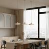 Minimalist Yellow Travertine Pendant Light