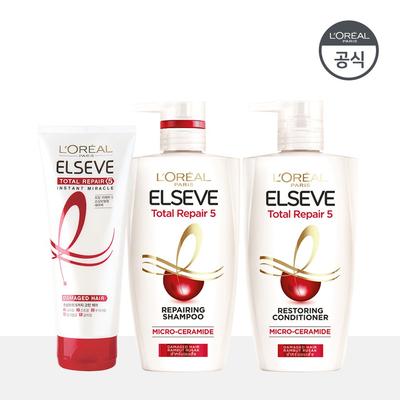 Total Repair 5 Shampoo 410ml + Conditioner 410ml + Instant Miracle Hair Pack 170ml
