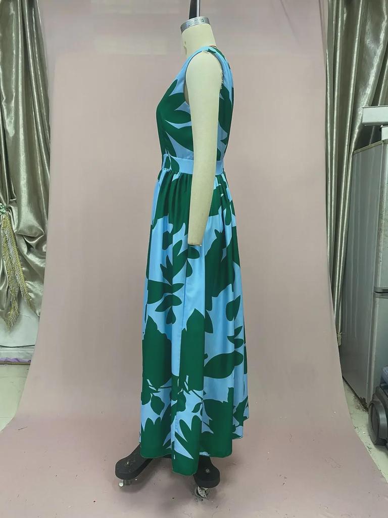 2025 Spring/Summer Women's Floral One-Shoulder Dress