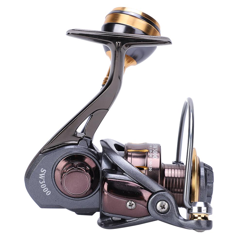 SW Series Sea Fishing Reel High Strength Easy Casting Long Shot Metal Spinning WheelSW3000
