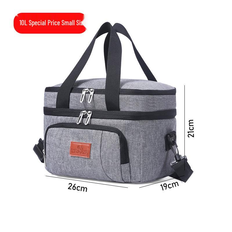 Double-Layer Waterproof Insulated Picnic Bag with Aluminum Foil Lining