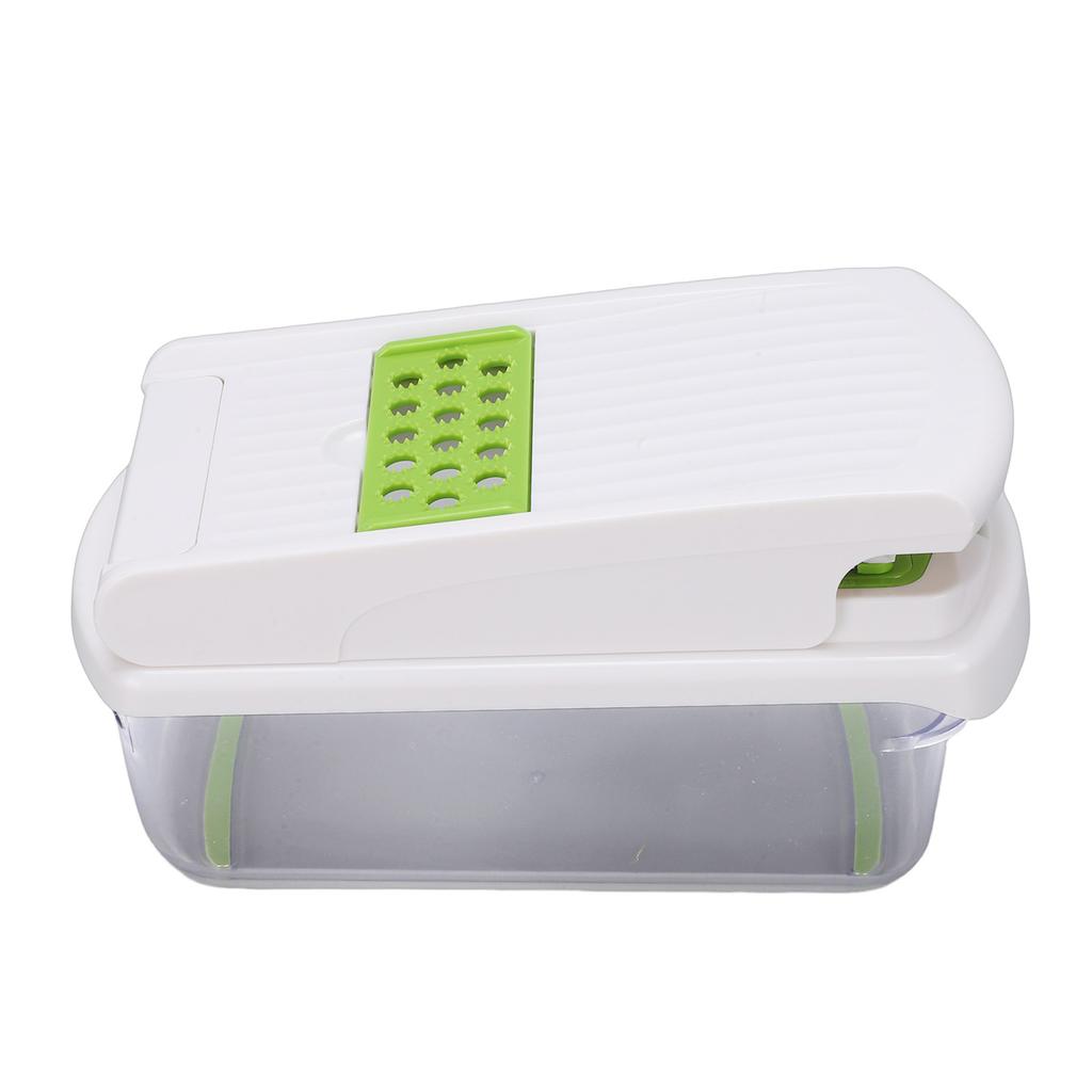 Multifunctional Food Chopper Stainless Steel Blades Integrated Vegetable Chopper and Spiralizer for Kitchen