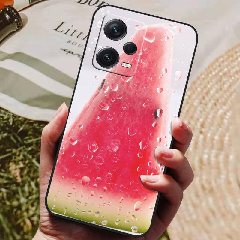 Dla Redmi Note 12 Pro 5G NFC Etui Czarna Pokrywka Lew Wilk Silikonowe Miękkie Tylne Etui Dla Telefonu Xiaomi Redmi Note12 Pro 5G Capa