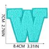 Xiao Tian Colorful 7cm Chenille A-Z Alphabet Embroidered Cloth Patch for Bags