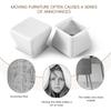 Good-16Pcs Chair Leg Caps Silicone Floor Protector Square Furniture Table Feet Cover Anti-Slip Bottom Chair Pads