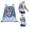Jungwon En Kpop Backpacks Portable Drawstring Bundle Pocket Sports Bag Book Bags for Travel Students