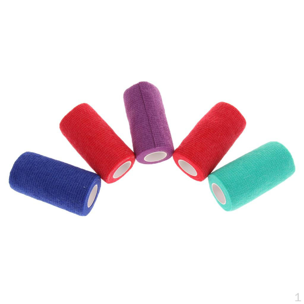 

5 Pieces Dog Bandage Self- Wound Dressing for Dogs, Cats And Other Small Animals XL