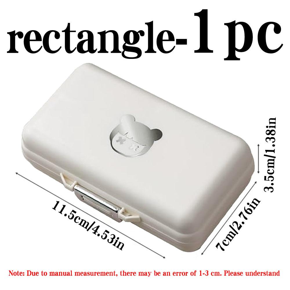 Portable Pill Box, Jewelry Sealed Storage Box, Weekly Pill Box, Pocket Pill Box Pill Dispenser Tablet Box, Suitable For Travel