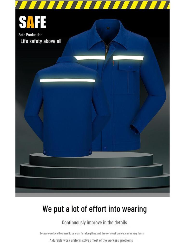 Pure Cotton Reflective Work Uniform Set