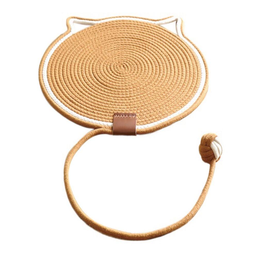 

Коврик-когтеточка для кошек ручной работы, износостойкий, для шлифовки когтей кошек, для котят L коричневый