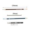 12 Pcs Mechanical Pencils, 2.0mm 2B Lead, Refillable, Erasable, Unbreakable, Eternal Metal, Wood-like Design, with Eraser, Cute, for Boys & Girls,