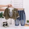 Kids Casual Long-Sleeve Set, Comfortable Daily Wear Outfits