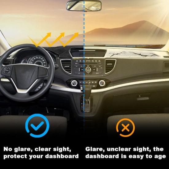 Dash Cover Nonslip Dashboard Mat Protector Sunshade Fit 2012-2016 Honda CR-V
