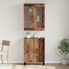 Highboard 2 pcs Reclaimed Wood Effect Particleboard