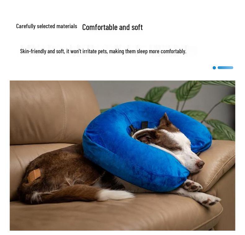 Inflatable Pet Cone Collar - Anti-Lick Elizabethan Neck Brace for Cats & Dogs