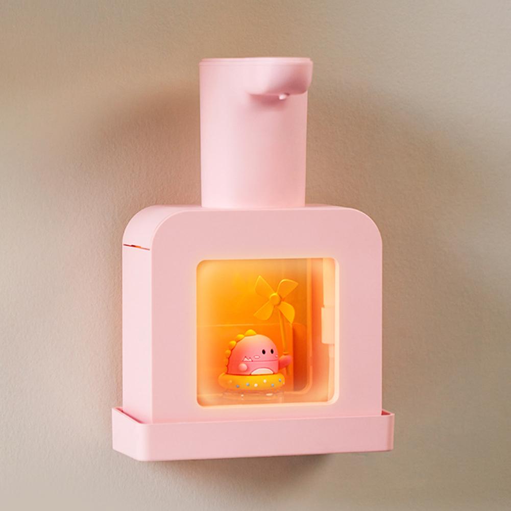 Cartoon Cute Pet Liquid Soap Dispensers USB Charging Liquid Foam Dispensers Wall Mounted Touchless Sensor for Bathroom School