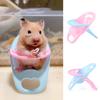Pack Of 4 Plastic Small Animal Snacks Chairs Decorative Feeding Tables For Hamsters Safe Chew Toy