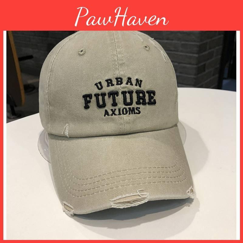 Cap Baseball Peaked Hat Future Alphabet Pattern Uv Protection Design Unisex