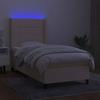 VidaXL Sommier à Lattes de Lit avec Matelas et LED, Lit Rembourré, Lit Simple, Lit Adulte de Chambre à Coucher Intérieur, 3138290