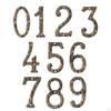 Home Number, Cast Iron Rustic DIY Crafts Mailbox Numbers Door Address Number for Various Digital