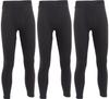BANTAN Toray Soft Thermo Winter and 3-Pack Tights, Front-Opening, Thigh-Length Innerwear, Moisture-Wicking Heat-Generating, Men's (M, 3-Pack, Black)